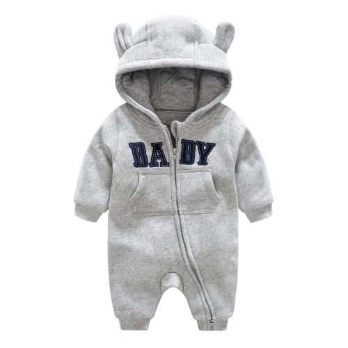 Utlike Baby Boys Bodysuits Ribbed Pajamas Zipper Long Sleeve Romper Athletic Fit Onesies Daily Wear Size 3 Months-6 Months