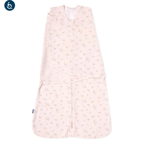 Pink Floral Cotton Swaddle Newborn | HALO