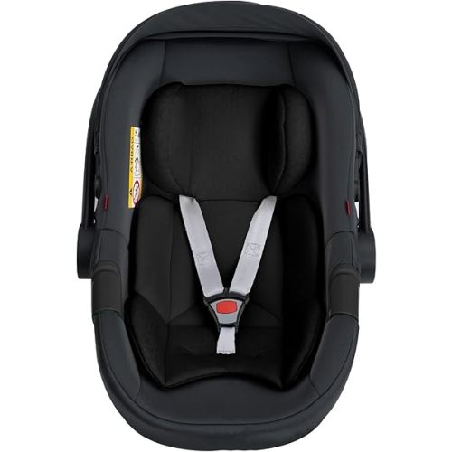 Infant Car Seat Head Support, Ultra-Thickened Newborn Carseat Head Support, Infant Car Seat Insert with Filled Natural Sponge, Breathable Plush Baby Car Seat Cushion Pad for 0-12 Months