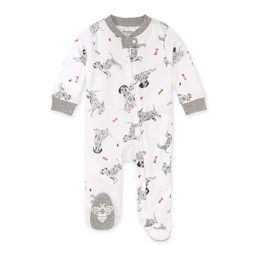 Burt's Bees Baby Boys' Sleep and Play Pjs, 100% Organic Cotton One-piece Zip Front Romper Jumpsuit Pajamas