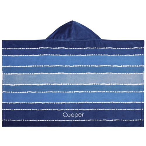 Tie-Dye Stripe Kid Beach Hooded Towel
