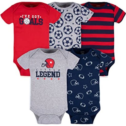 baby-boys 5-pack Short Sleeve Variety Onesies Bodysuits