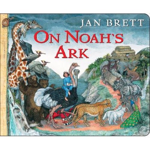 On Noah's Ark - By Jan Brett (board Book)