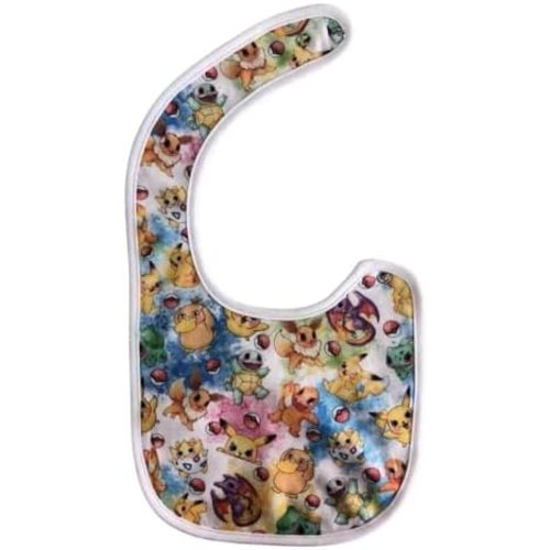 Anime Baby Bibs, 1PC Cotton Baby Bibs for Drooling and Teething, Unisex Baby Drool Bib for Boys Girls, Gift for Anime Lovers