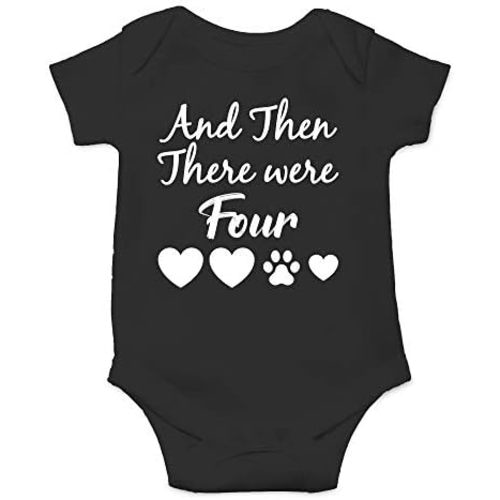 CBTwear And Then There Were Four - Baby Clothes - Funny Newborn Bodysuit Outfits for Boys and Girls