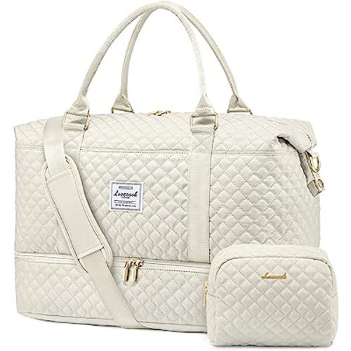 LOVEVOOK Travel Duffle Bag,Weekender Bags for Women with Shoe Compartment，Carry on Overnight Bag with Toiletry Bag,Gym Duffel Bag with Wet Pocket, Hospital Bags for Labor and Delivery