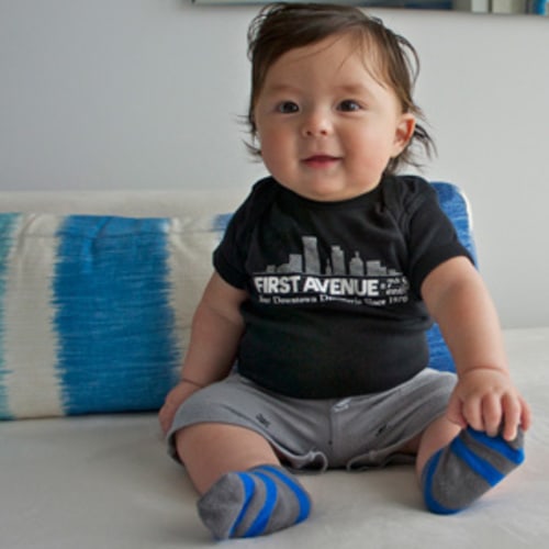 First Avenue Black Onesie