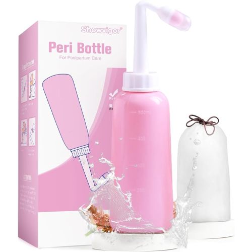 Premium Peri Bottle for Postpartum Care | Upside Down Peri Bottle, Portable Bidet for Perineal Recovery and Cleansing After Birth 12OZ/350ml