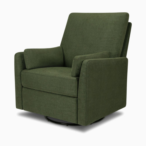Carter's by daVinci Ethan Swivel Recliner - Performance Forest Green Linen