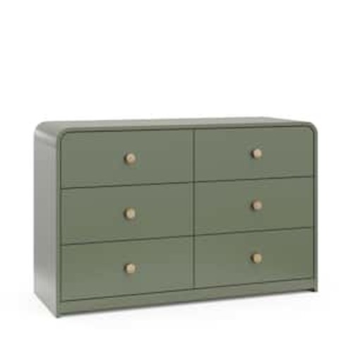 Santos Olive 6-Drawer 48.13 in. Wide Dresser