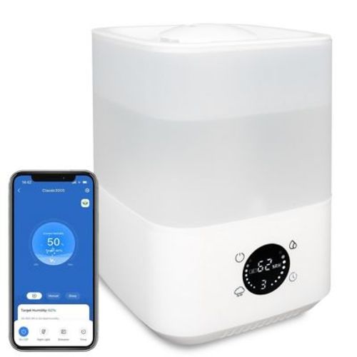 SUGIFT 4L Cool Mist Humidifiers, Humidifier for Smart App & Voice Control for Bedroom Large Room Home, White