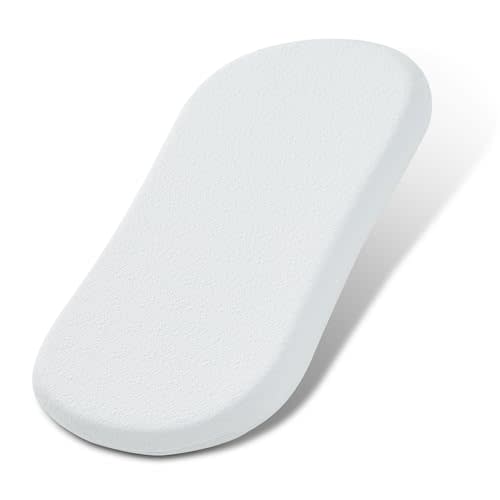 NeoBorn Baby Bassinet Mattress Pad, 30" x 18" Dual Sided Comfort Gel Memory Foam Mattress with Removable Soft Tencel Cover Fit for Halo Bassinest Swivel/Flex/Glide/Premiere/Luxe Series Sleeper