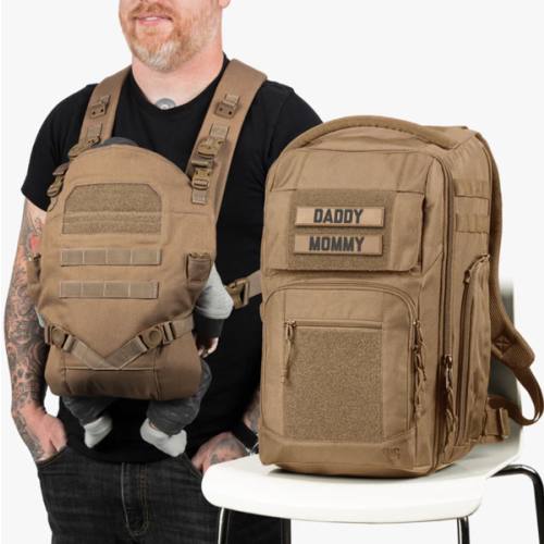 Everyday Diaper Backpack + Baby Carrier Bundle by Tactical Baby Gear