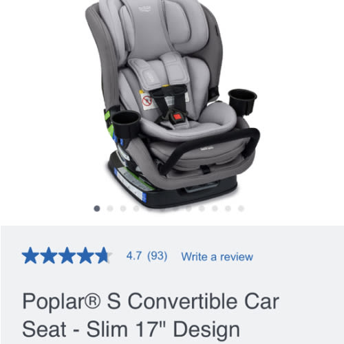 Britax | Poplar S Convertible Car Seat – Slim 17” Design