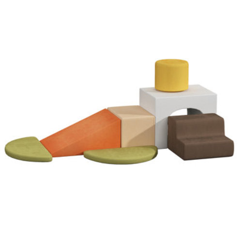 BENOSS Soft Climber, Foam Climbing Blocks with Tunnel, 7-Piece, Toddler Playset | Wayfair