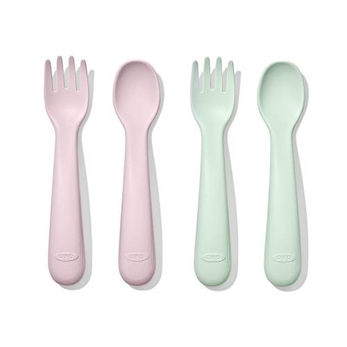 OXO Tot Plastic Fork & Spoon 4-Pack