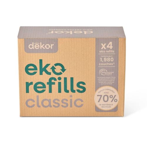 Diaper Dekor Eko Classic Diaper Pail Refill - 4pk