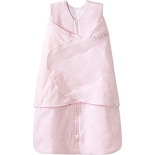 Halo Sleepsack 100% Cotton Swaddle, Ikat Circle Pink, Newborn