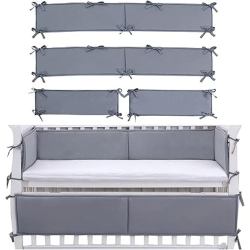 4 Pcs Breathable Padding for Sides, Anti-Collision Soft Padding Soft Crash Pad Protector (Grey)