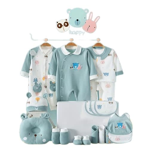 Joyshe Baby Boy Clothes,Newborn Essentials Must Haves,Baby Gift Onesies Sets,Total 27 Pieces,Includes 3 outfits + Accessories