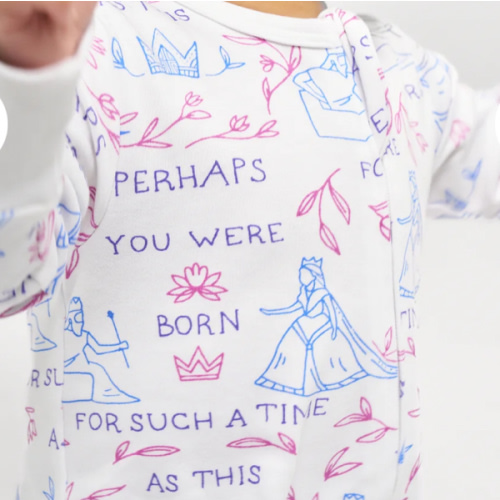 Queen Esther PJ Footed Onesie Cotton – Holy Pals