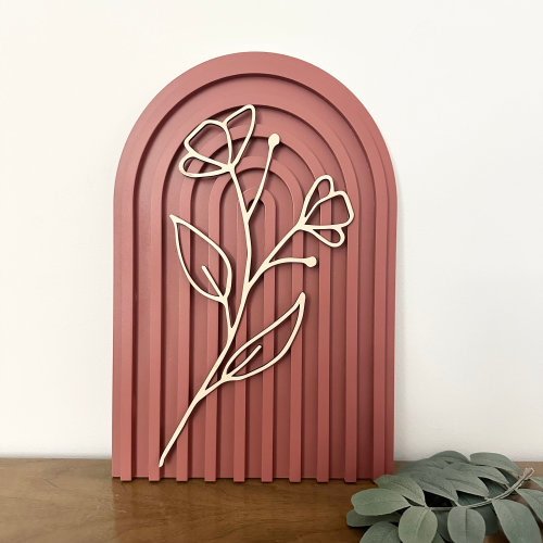 Boho Floral Arch Mauve