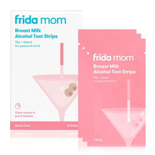 Frida Mom Breast Milk Alcohol Detection Test Strips, Lactation Aid, Tester Supplies, 15 Count
