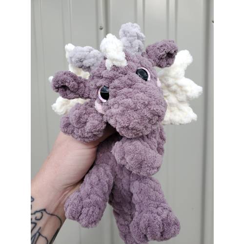Made to Order - Baby Dragon Snuggler - Handcrafted Tiny Dragon Plushie - Small Stuffed Dragon Toy