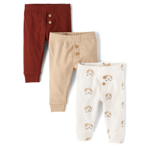 Baby Hedgehog Pants 3-Pack - Homegrown by Gymboree - Multi