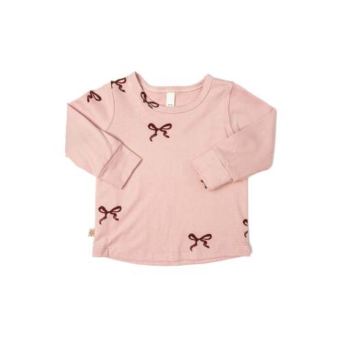 Childhoods Clothing Long Sleeve Tee [3-6 Month, Classic Bows]