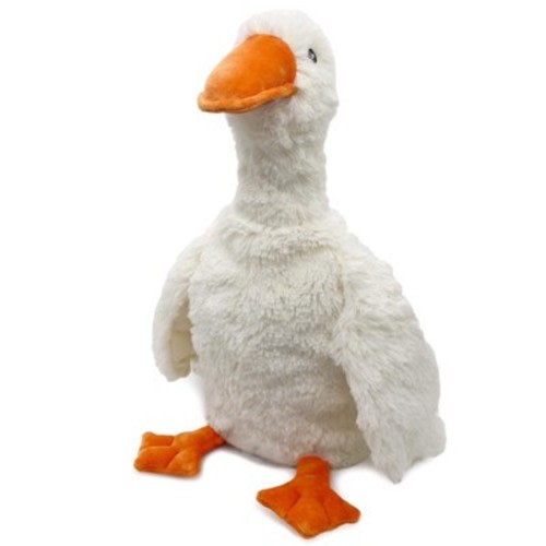 Warmies Stuffed Goose Animal Plush Orange/White