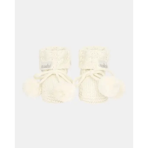 Toshi Organic Booties Yummy | Cream