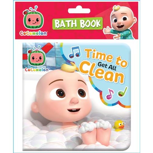 CoComelon Time to Get All Clean - Vinyl Waterproof Bath Book