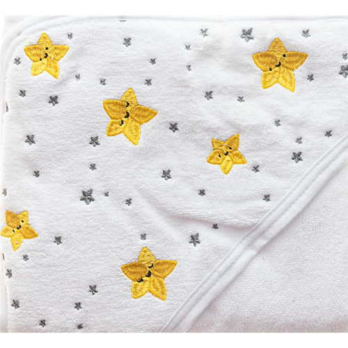 Primo Passi Terry Hooded Towel With Apron - White | Hooded Towels | Baby Towels