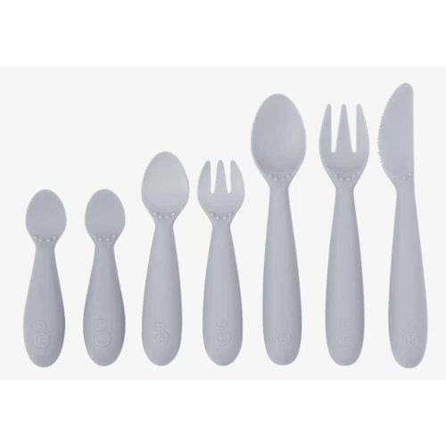 Ezpz Developmental Utensil Set (Pewter)