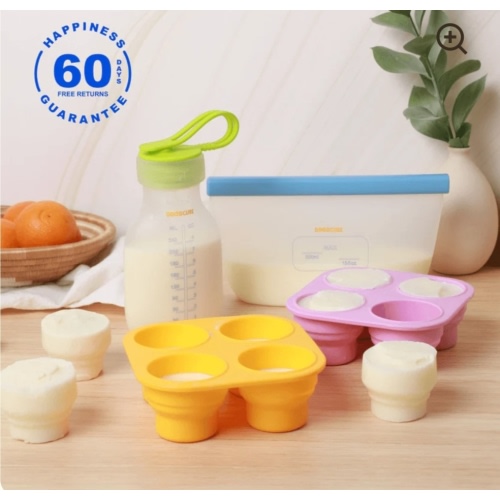 THE FIRST DROP KIT- Everything you need to get started with sustainable breastmilk storage in one easy-to-use kit. Consider it a different kind of ‘bundle of joy’.