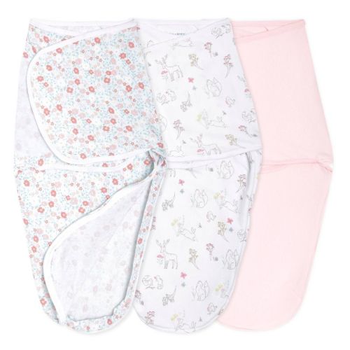 Aden + Anais Essentials Easy Swaddle Wrap - Flowers Bloom - 0-3 Months - 3pk