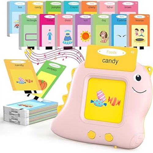 Toddler Kids Talking Flash Cards with 224 Sight Words, Speech Therapy Autism Sensory Toys, Educational Learning Talking Toys for 1 2 3 4 5 Year Old Boys and Girls Preschool Children Gifts