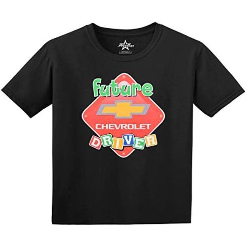JH DESIGN GROUP Toddler Chevy T-Shirt Future Driver Kids Crew Neck Shirt
