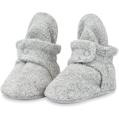 Zutano Unisex Fleece Baby Booties, Two Snap Closure, Newborn to 24 Months