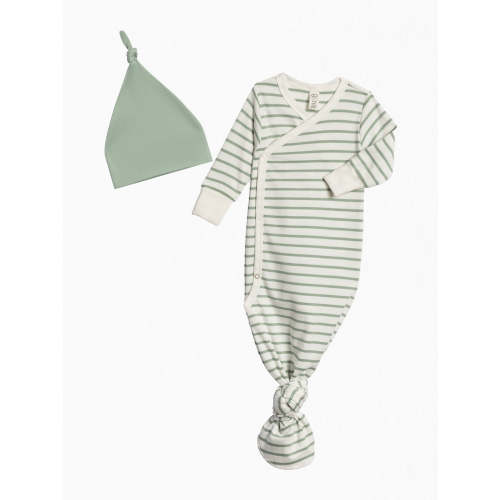 Organic Kimono Gown and Hat Set