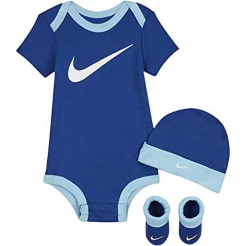 Nike Baby's Bodysuit, Hat and Booties 3 Piece Set