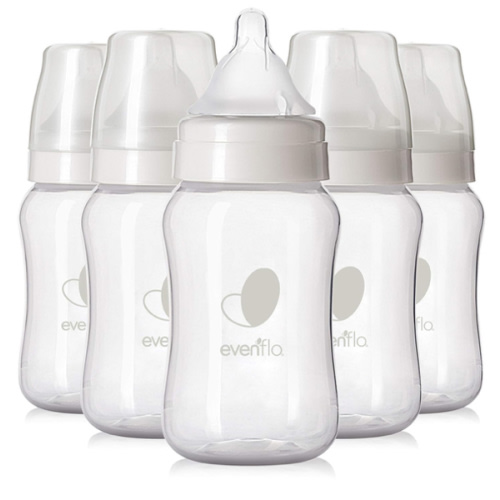 Evenflo Feeding Premium Proflo Venting Balance Plus Wide Neck Baby, Newborn and Infant Bottles - Helps Reduce Colic - 9 Ounce (Pack of 6)