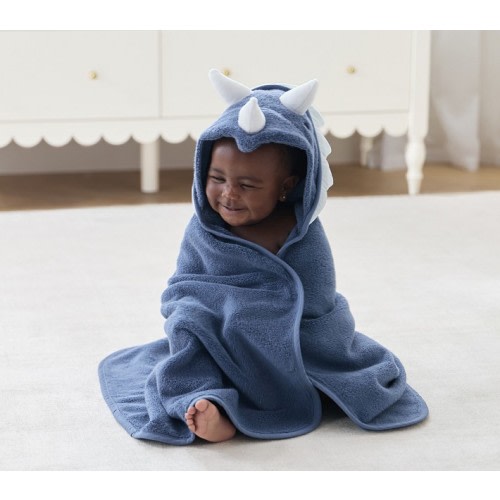 Super Soft Dino Baby Hooded Towel & Washcloth Set