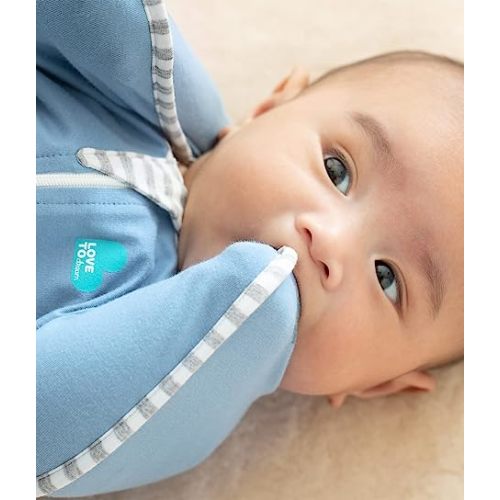 Love to Dream Swaddle UP, Baby Sleep Sack, Self-Soothing Swaddles for Newborns, 8-13 lbs, Snug Fit Helps Calm Startle Reflex, New Born Essentials for Baby, Dusty Blue