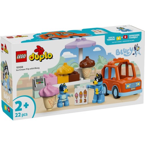 LEGO DUPLO Bluey Ice Cream Trip with Bluey 10458