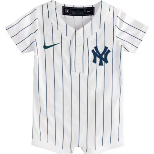 New York Yankees Nike Baby White Home Replica Baseball Jersey
