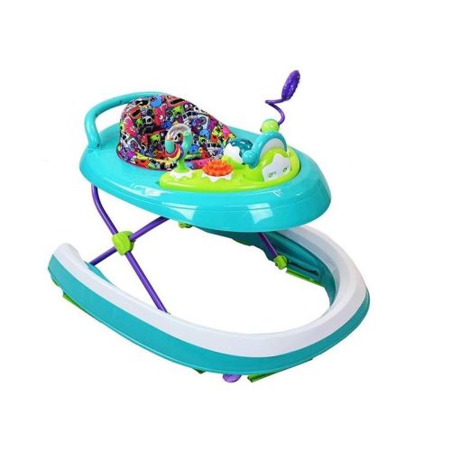 Creative Baby Foldable 2-in-1 Walker With Electronic And Textured Toy Tray Station, Safe, Comfortable, And Stimulating For Your Child
