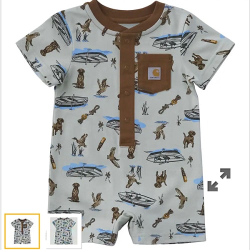 Boys' Short Sleeve Outdoor Romper (Baby) | Kid's T-Shirts & Tops | Carhartt