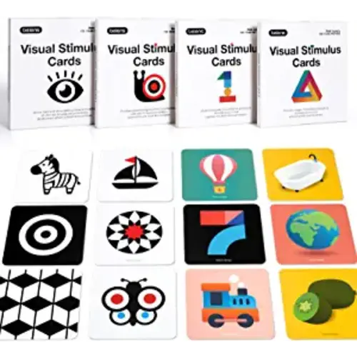 Visual Stimulation Learning Activity Cards, Visual Stimulus Cards 80 Pcs 160 Page